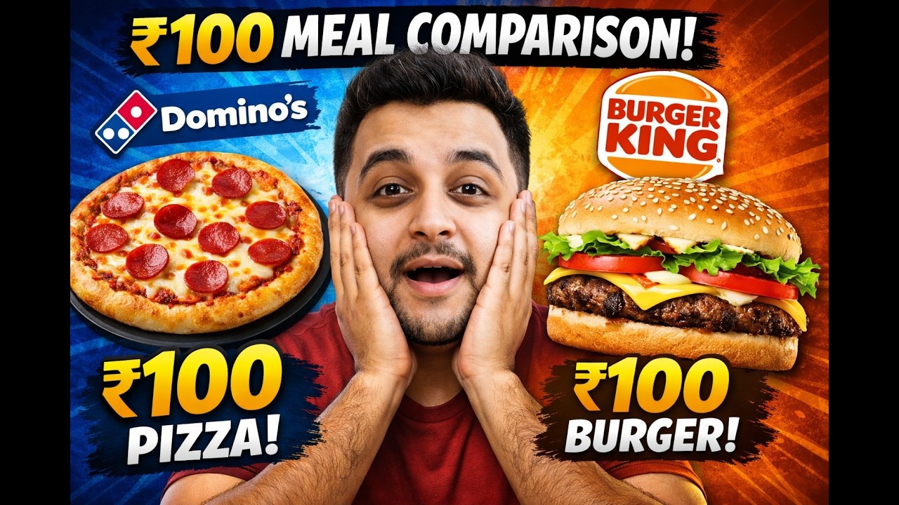 ₹100 Mein Burger King Ya Domino’s? Full Comparison & Honest Review