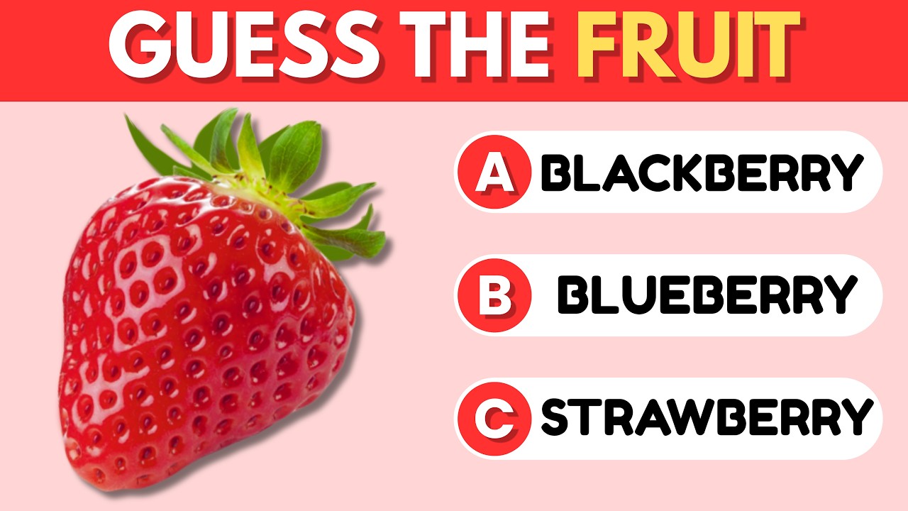 Guess The Fruit 🍓🍍 | 30 Fruit Challenge 🧠🔥