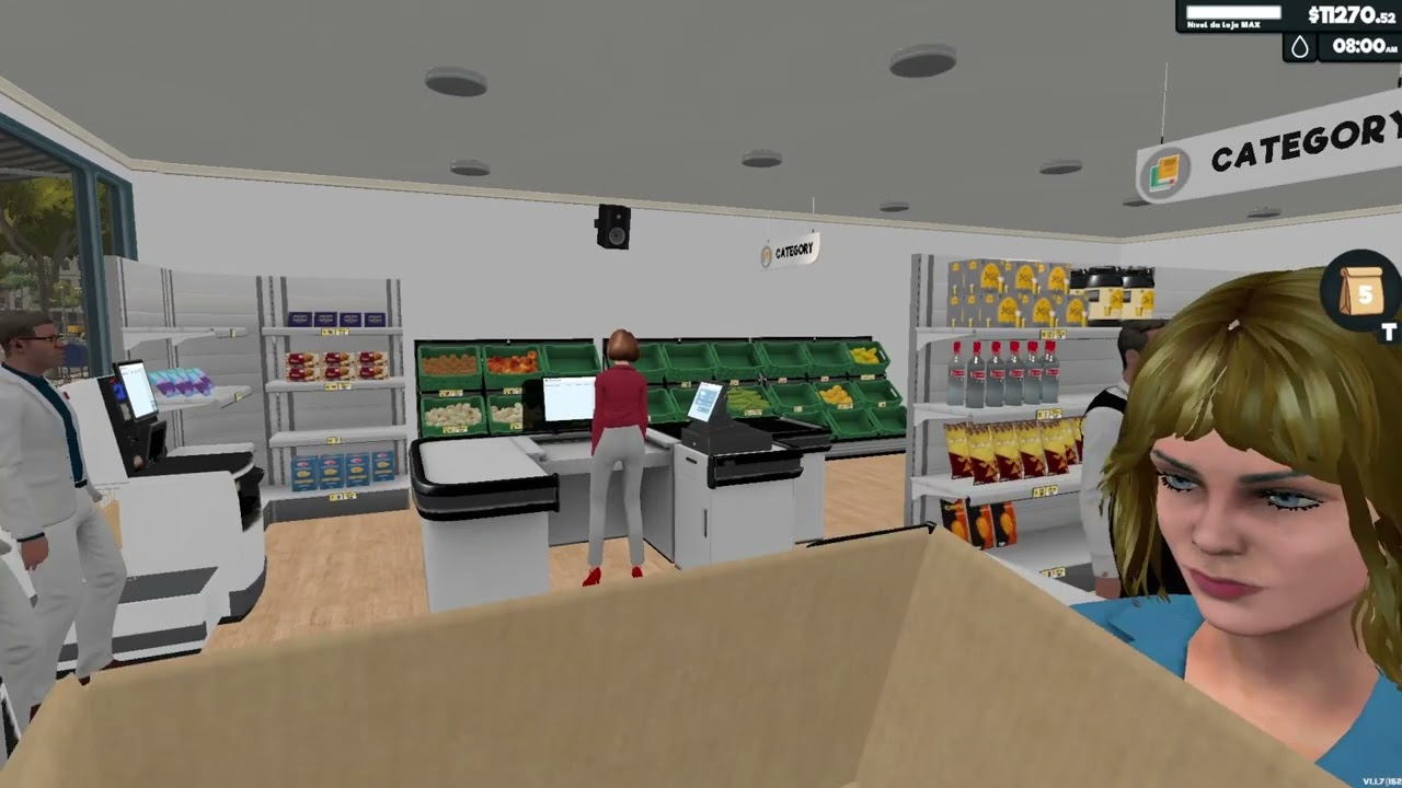 Jogando Supermarket Simulator  Bovino Market #461