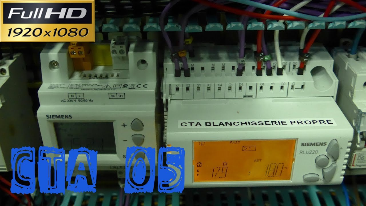 CTA05-Remplacement d'un régulateur RKN88-L par un RLU220 et remplacement V3V et servomoteur registre