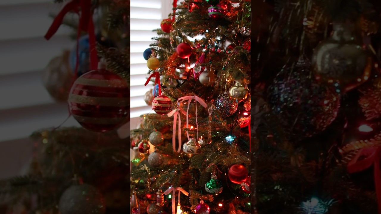 Nostalgic Christmas Tree Decorate with us | Vintage Retro Inspired Tree 2024 | Colourful Lights