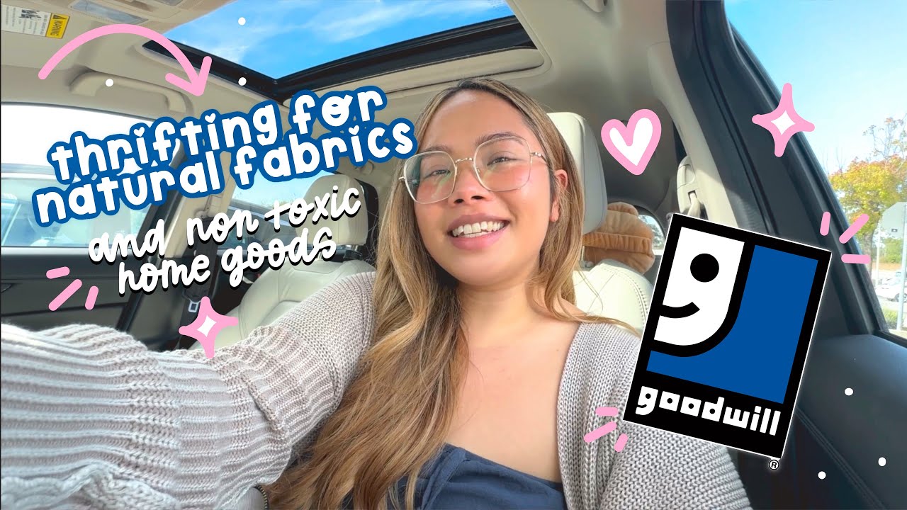 thrifting for natural fabrics! | shopping vlog for non toxic clothing