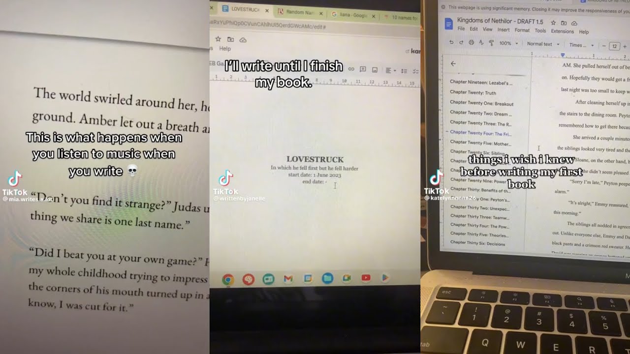 writertoks (pt. five)