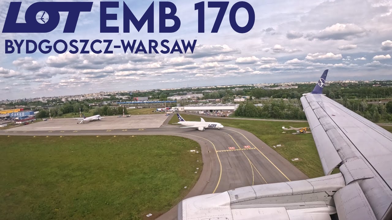 Full Flight | LOT Polish Airlines | Embraer 170 | Bydgoszcz-Warsaw | [4K60]
