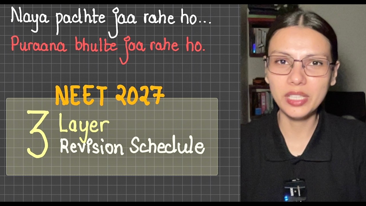 3-Layer Revision System for NEET 2027 🔥 | Realistic Strategy for 300 to 650+ Marks by Tamanna Ma'am