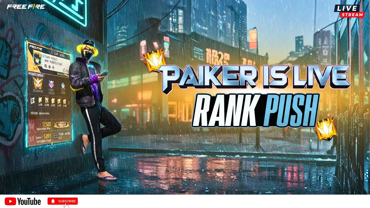 PAIKER IS LIVE | #freefire#rodetoglory