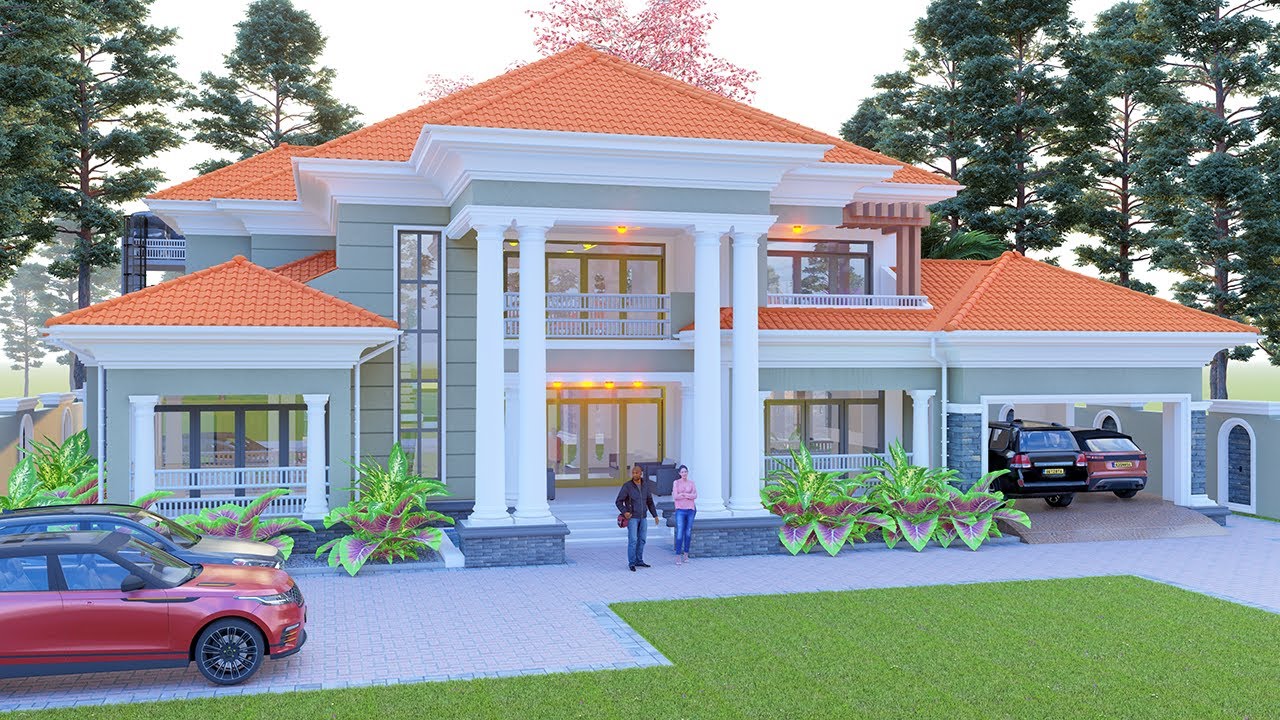 Project 29 : Inside a 6 Bedroom  Beautiful  House Design! [22.7mx25.7m] [plot 29.5mx51.7m]