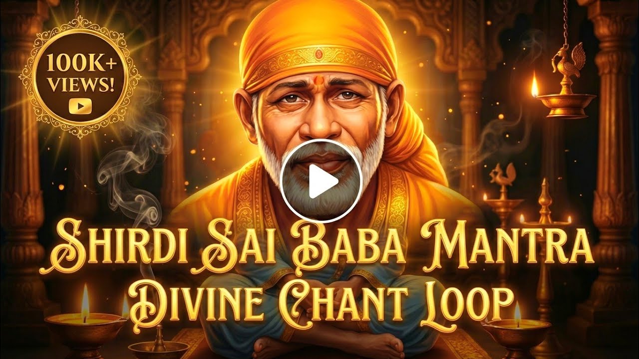 Sai Baba Mantra 108 Times | Sai Ram Chant for Peace, Healing & Protection | Divine Meditation