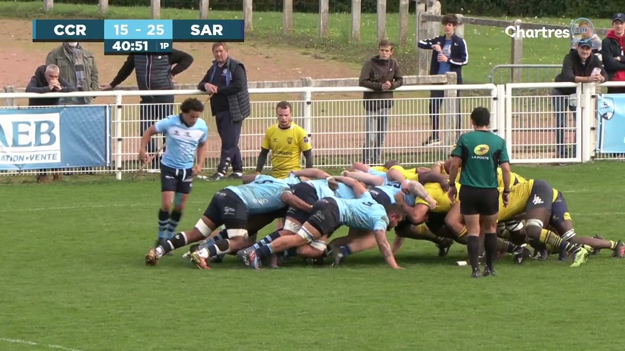[TEMPS FORTS] Chartres vs. Sarcelles (Rugby, Fédérale 1)
