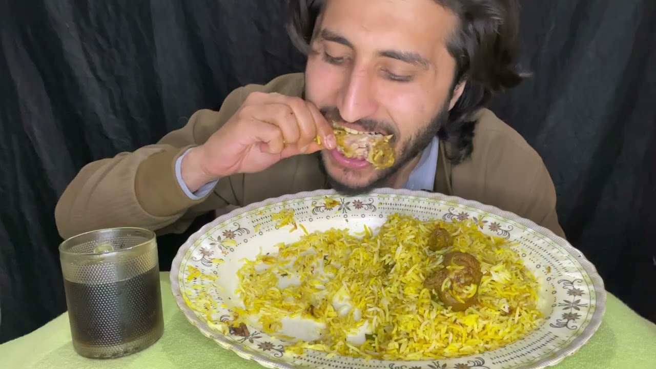 Spicy Chicken Big Platter Mukbang | King Size Cold Drink | Desi ASMR