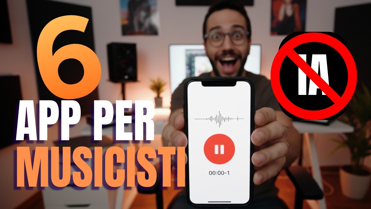 5 app per musicisti SENZA IA 🚫