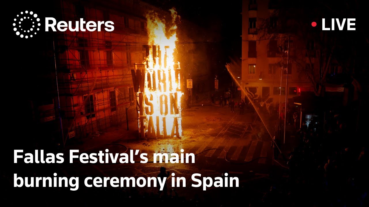 LIVE: Fallas Festival's main burning ceremony in Valencia, Spain