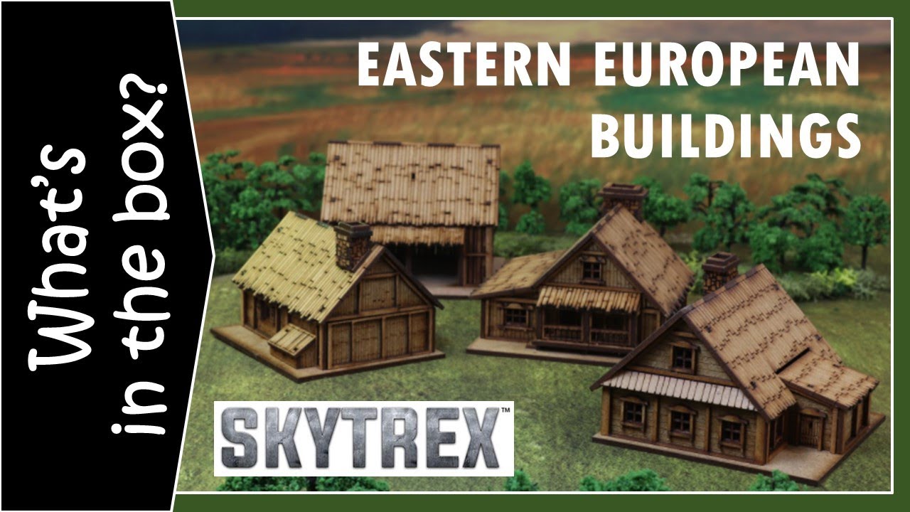 15mm Eastern MDF European Farm & Village from SKYTREX unboxing and kit review.