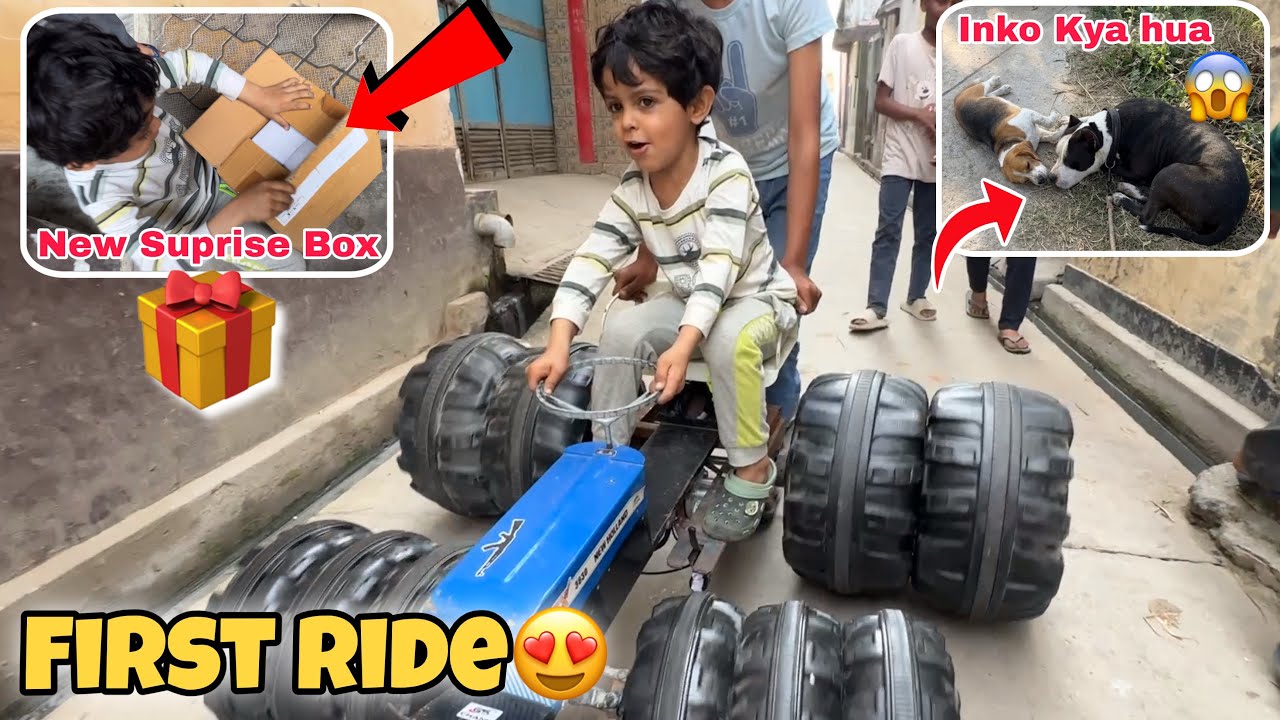 Suprise Box Aagya😱 First Ride Li New Holland Ki Gali Me