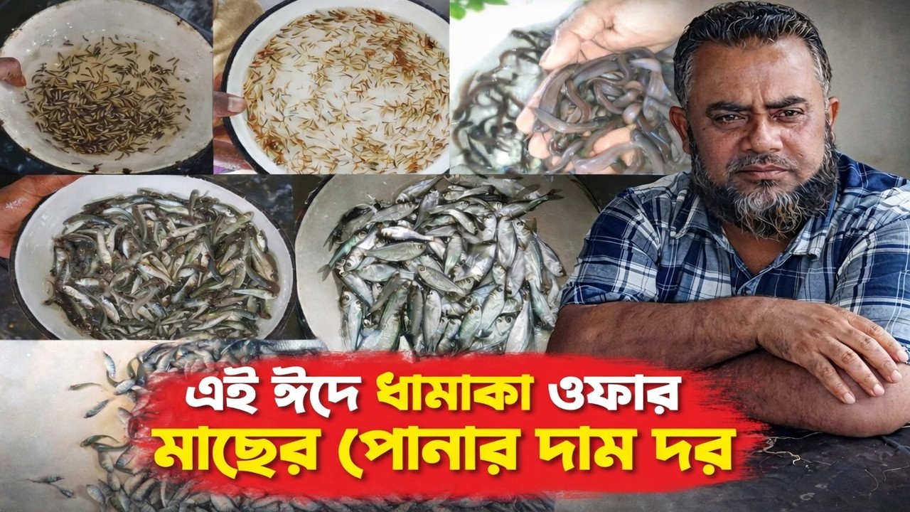 মাছের পোনার দাম দর এবং উন্নত মানের ধানি পোনা চেনার উপায় নিয়ে আজকের পর্ব সরাসরি ধানির হ্যাচারী থেকে