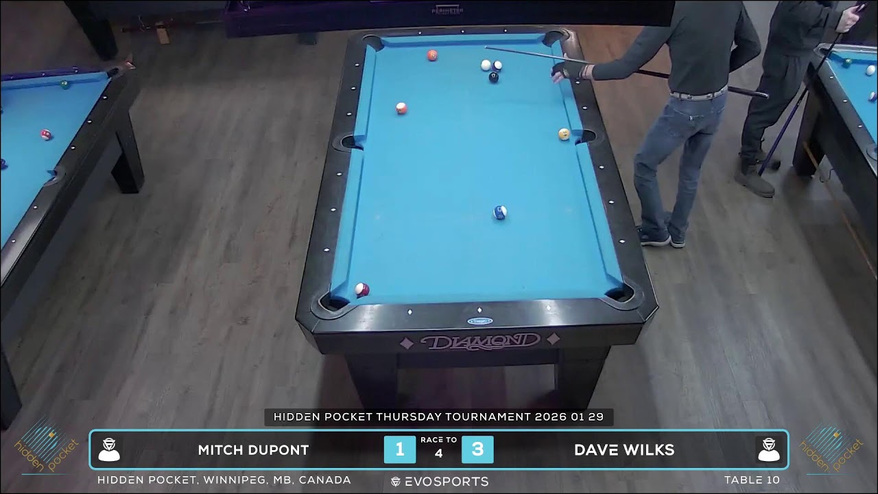 MITCH DUPONT vs DAVE WILKS - HIDDEN POCKET - TABLE 10 | EvoSports