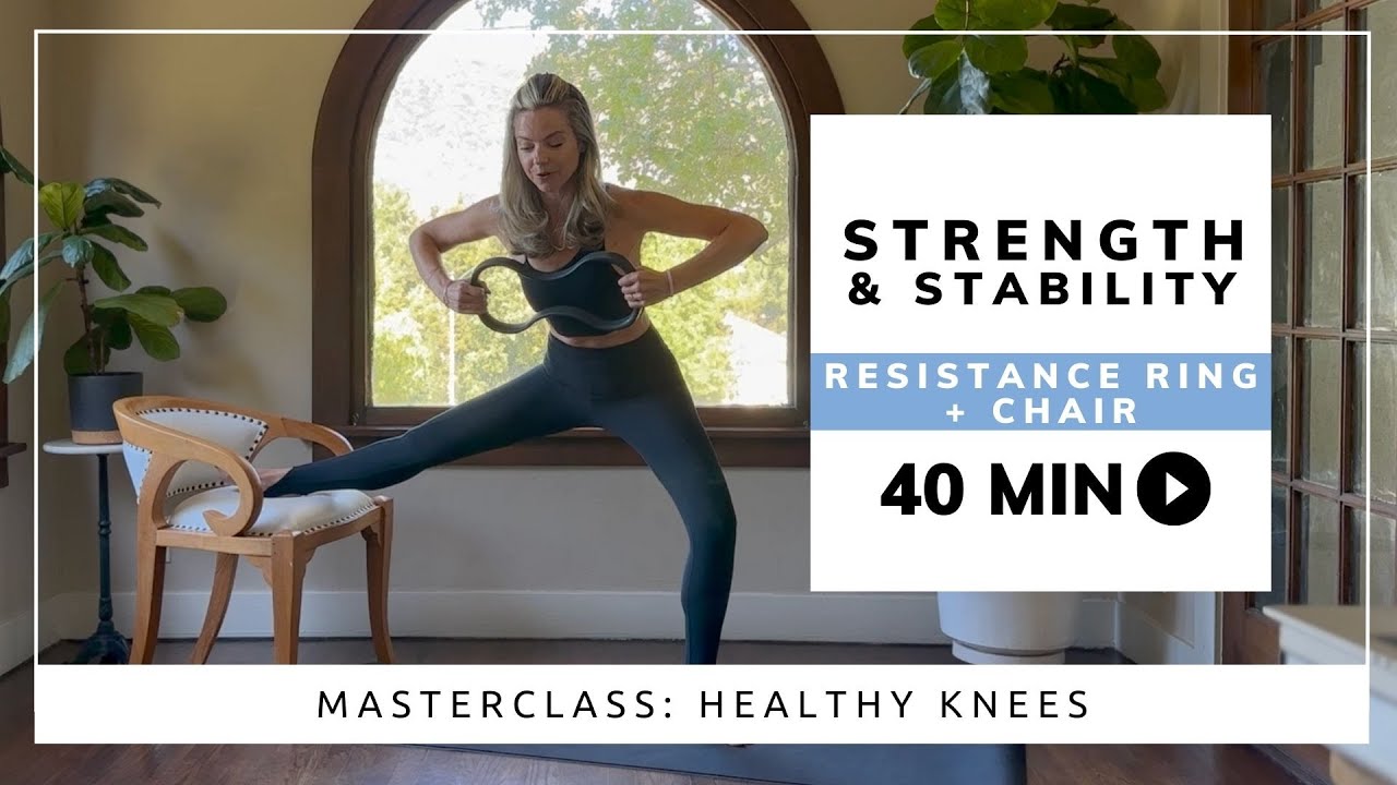 40-Minute Pilates for Healthy Knees | Core, Hips & Stability Flow with WundaCore + Chair