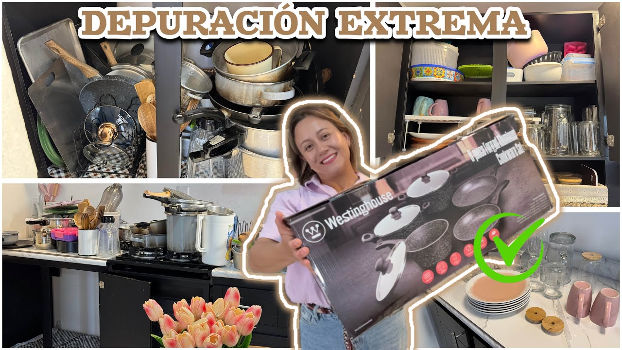DEPURACIÓN EXTREMA ❌NUEVA BATERÍA DE COCINA ✅🤩Saque todas las ollas viejas 