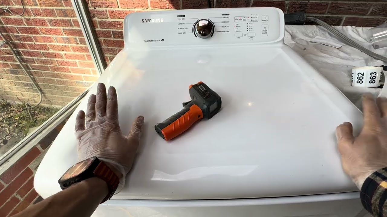 Samsung Dryer won’t heat / Replace heating element 