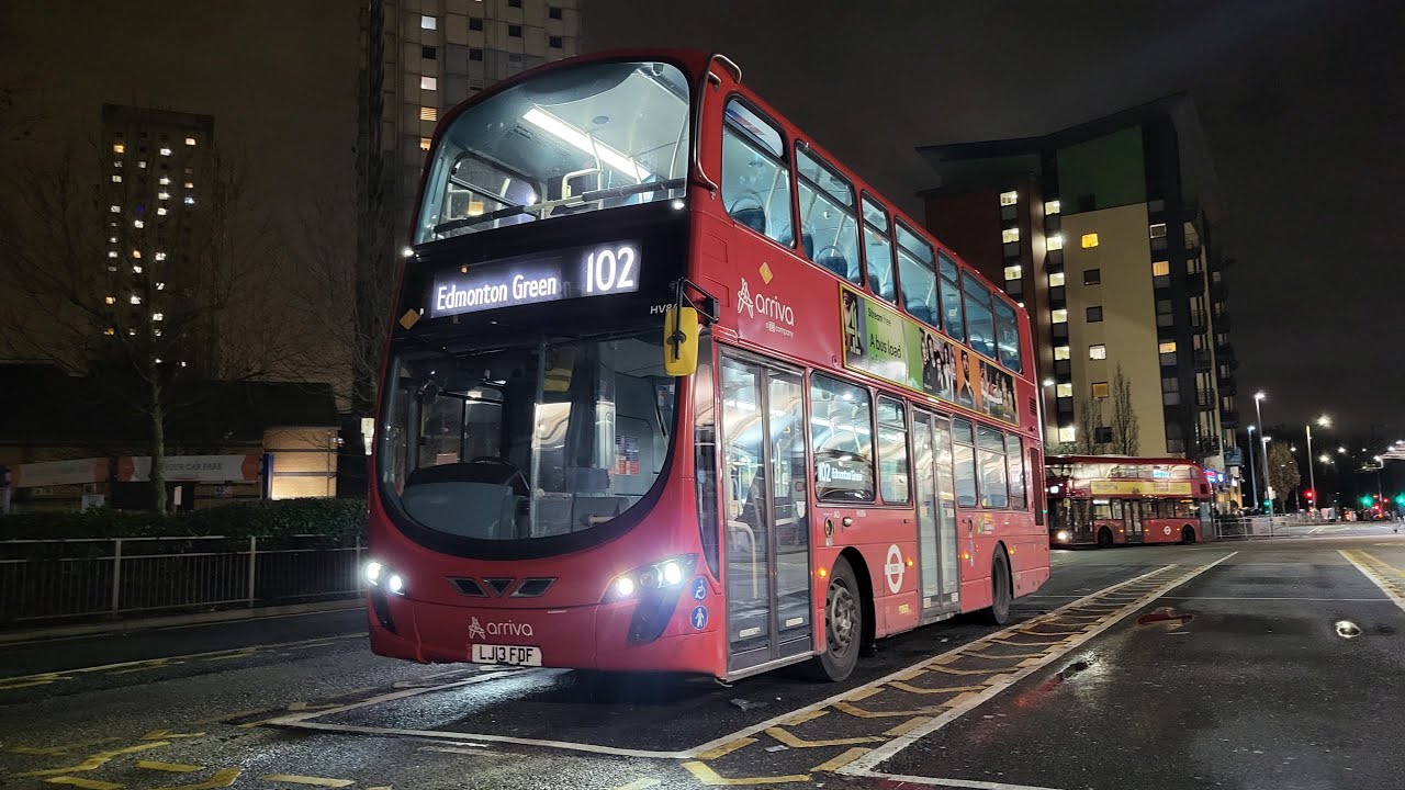 FULL ROUTE VISUAL | London Bus Route 102: Edmonton Green - Brent Cross | HV84 - LJ13FDF
