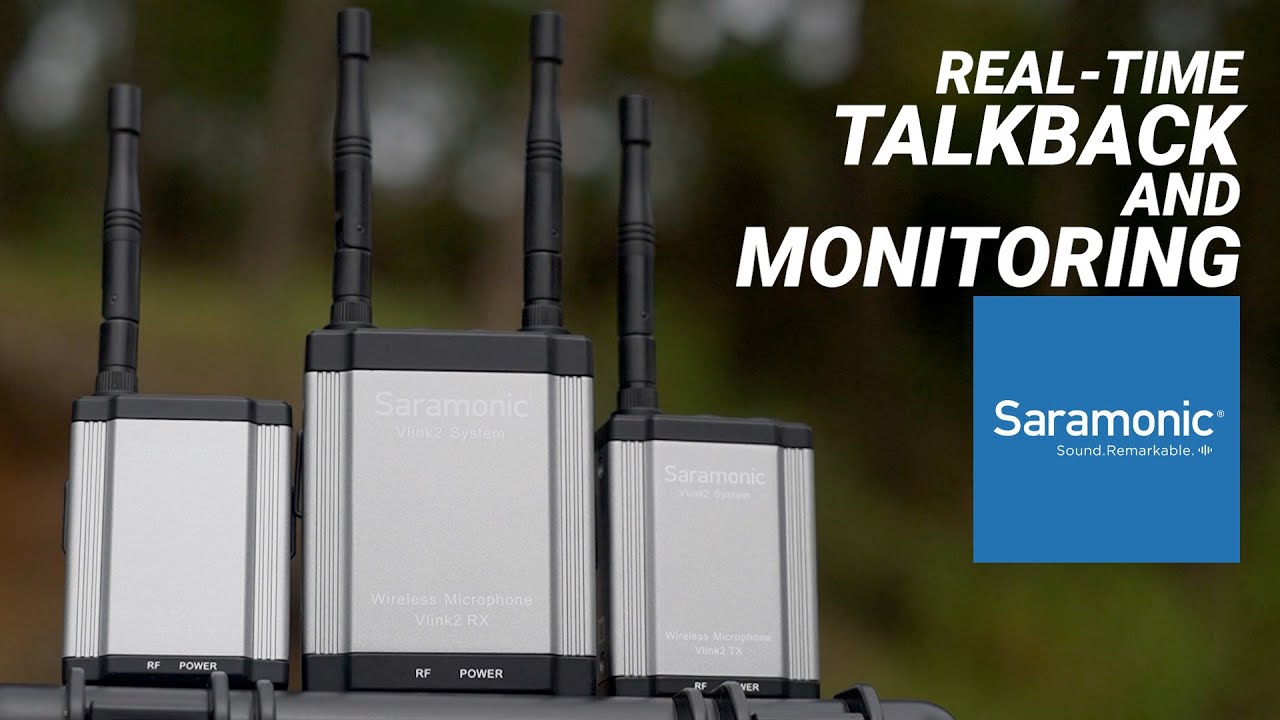 Беспроводные микрофоны Saramonic Vlink2 Kit2 с функцией двусторонней связи в реальном времени