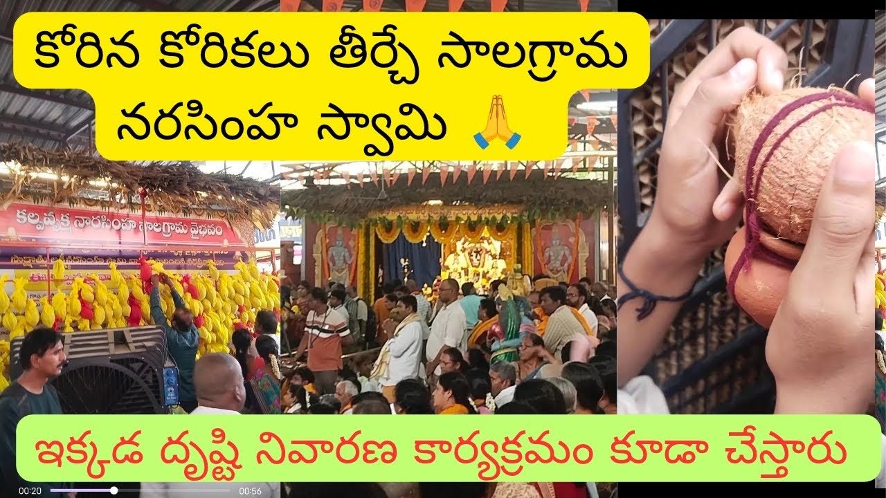 దృష్టి🧿నివారణ విధానం|Kalpavruksha Narasimha Salagrama🙏Ashramam|Bhadrachalam|GoGovinda|Evileye remove