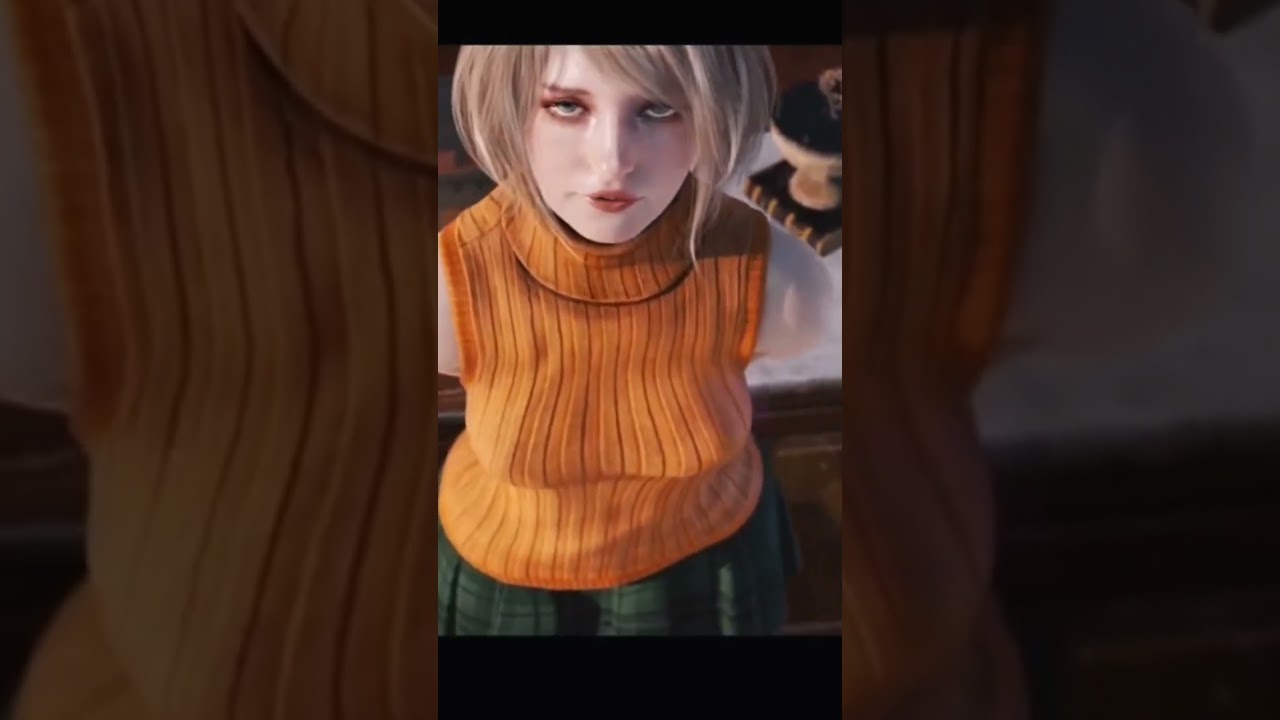 😯Re4 Ashley Hot  #re4 #Ashley