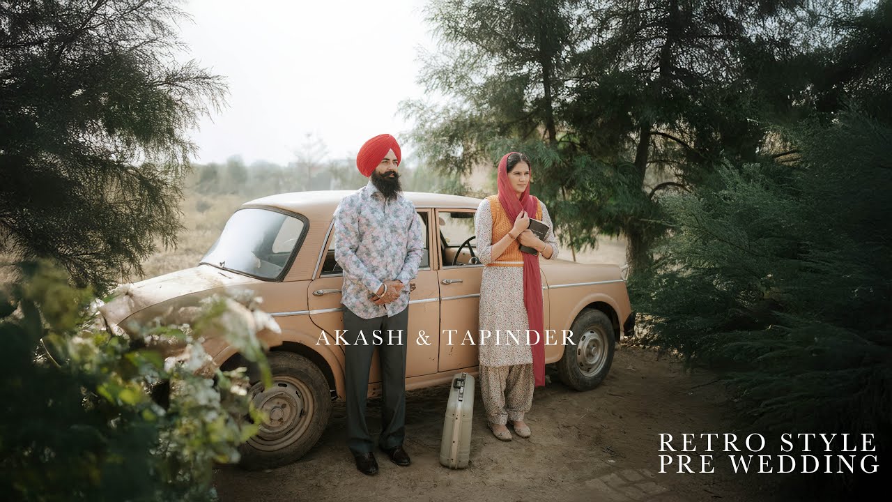 RETRO STYLE PREWEDDING | AKASH & TAPINDER | TEASER 2025 | GHABRU GULAB WARGA