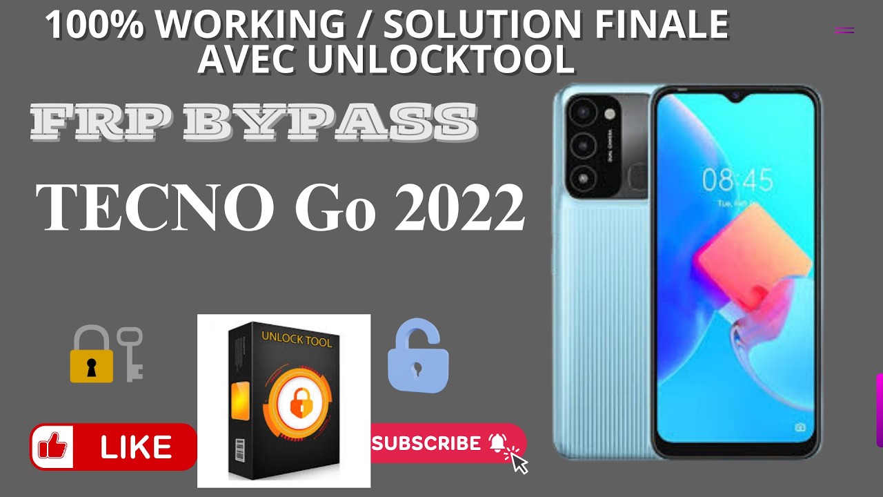 Tecno Go 2022 : Bypass FRP avec UnlockTool – Solution Définitive !
