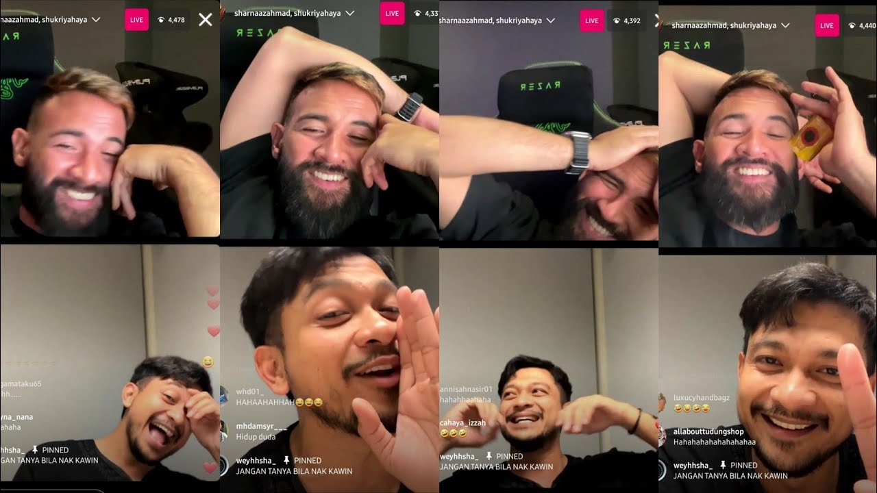 Masuk Air Sharnaaz Ahmad Live Dengan Shukri Yahaya...