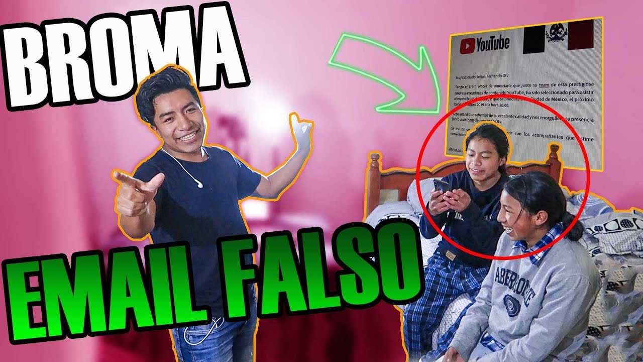 BROMA: NOS TIMARON CON UN EMAIL FALSO