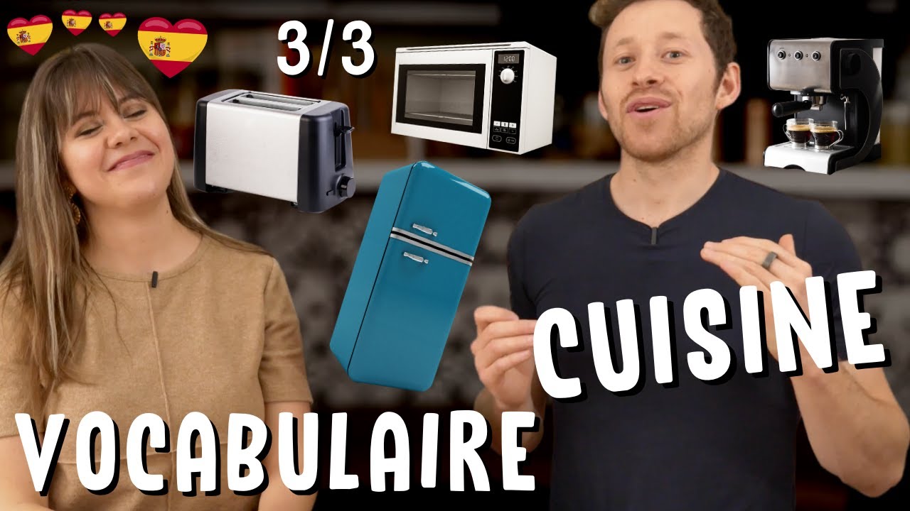 Vocabulaire de la CUISINE en ESPAGNOL 🇪🇸 Électroménagers (four, frigo, grille-pain..) 3/3 [VOCAMIGO]