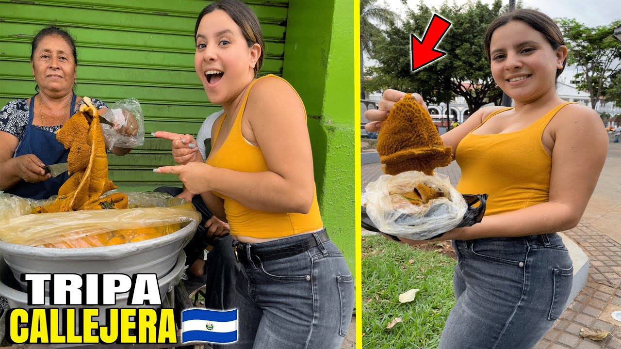 Probando TRIPA CALLEJERA En Sonsonate *Esto Es Lo Que Comemos Los Salvadoreños*