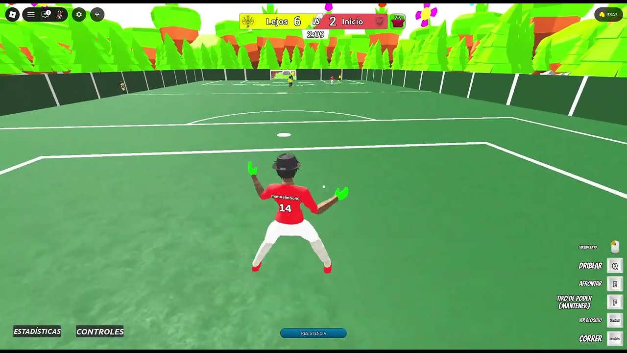 Golazos y grandes atajadas en Fútbol de calle realista [Roblox]