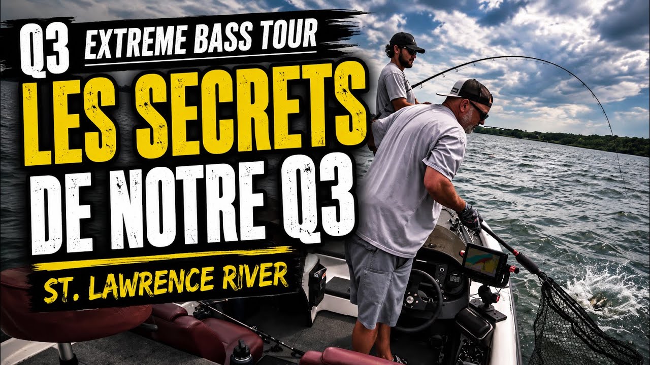 Le Secret de notre Q3 EBT 2025 St-Lawrence river peche achigan !!!