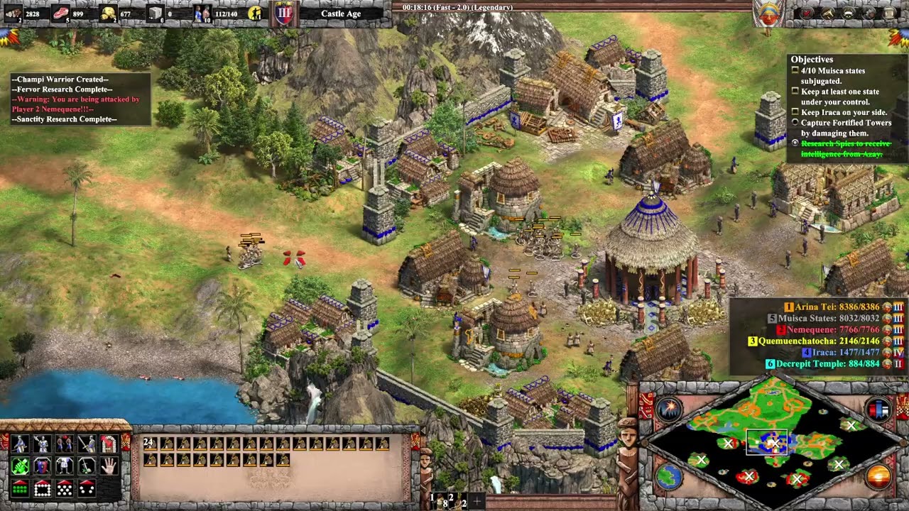 AoE2:DE - The Last Chieftains - El Dorado 2: Zipa and Zaque (Quemuenchatocha Option)