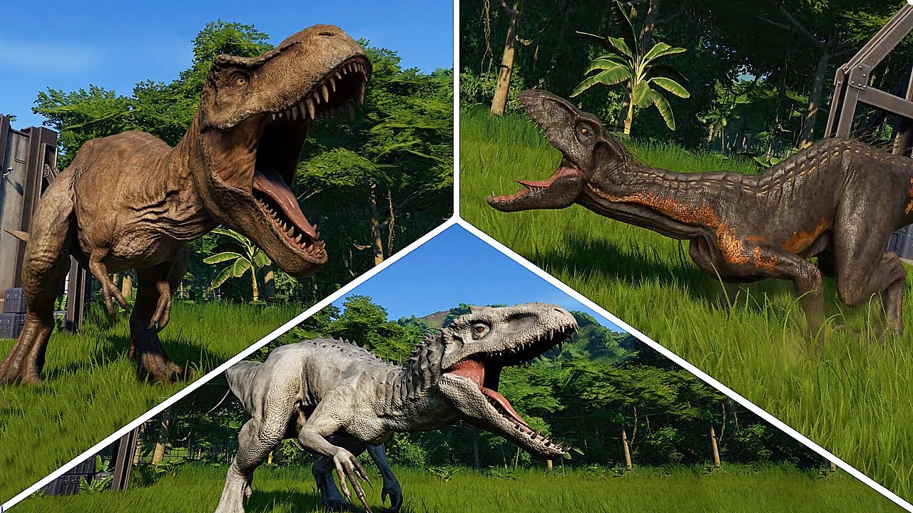 JURASSIC WORLD EVOLUTION - ALL 48 DINOSAURS || GAMEPLAY