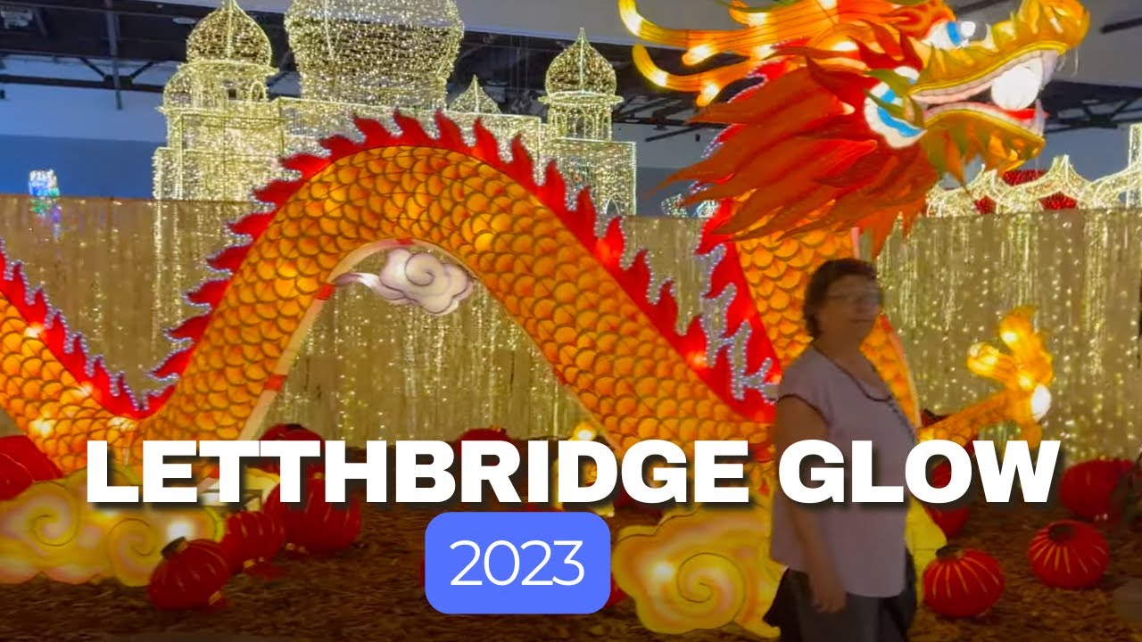Lethbridge Glow 2023 and CP Holiday Train Magical Winter Night of Lights #lethbridge #holidaytrain
