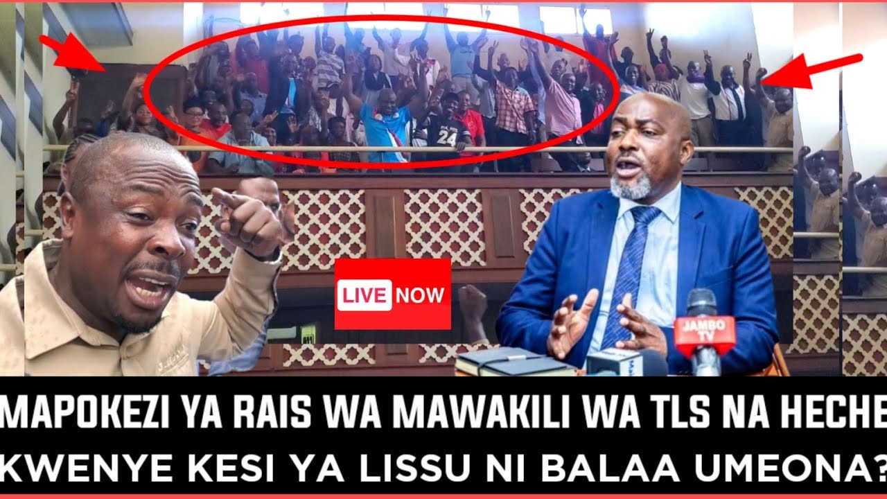 🔴#live_MAPOKEZI YA HECHE NA RAIS WA MAWAKILI WA TLS, MWABUKUSI MAHAKAMANI NI BALAA! UMEONA?