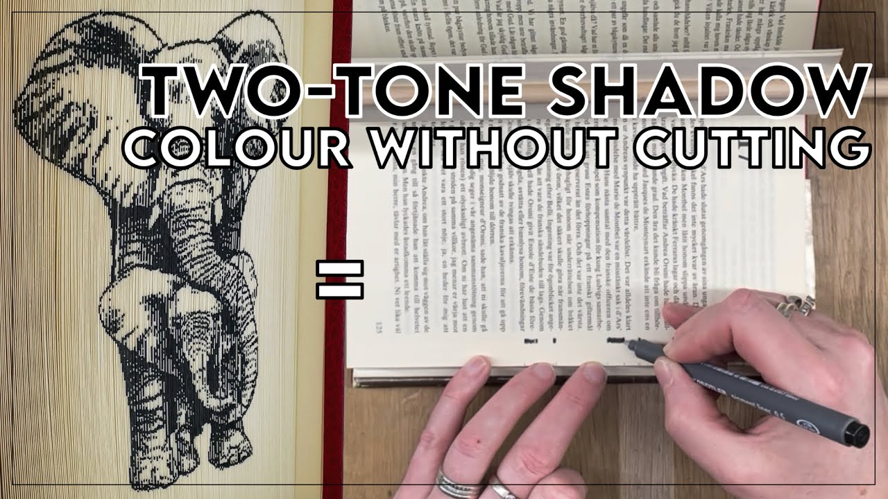 Two Tone Shadow - Colour without Cutting // Mark - Colour - Fold // Graph Style Pattern