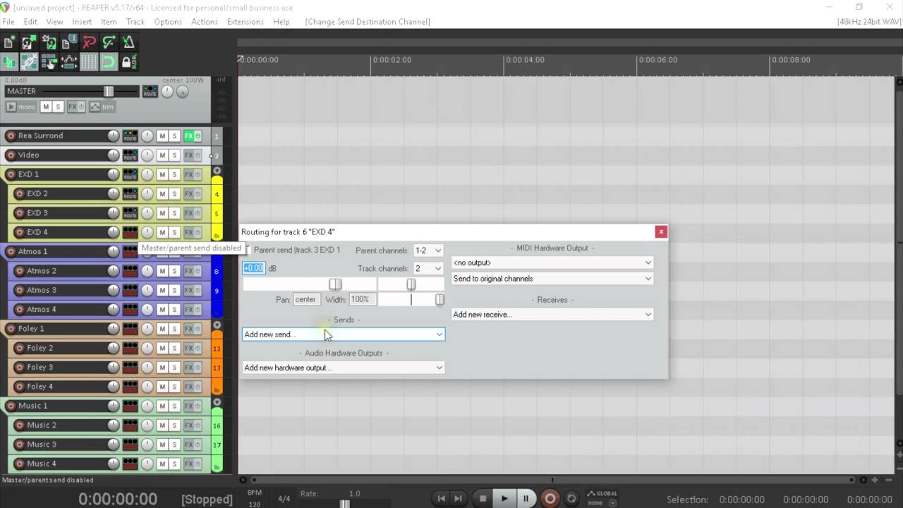 Reaper 5 1 Surround Sound Tutorial One
