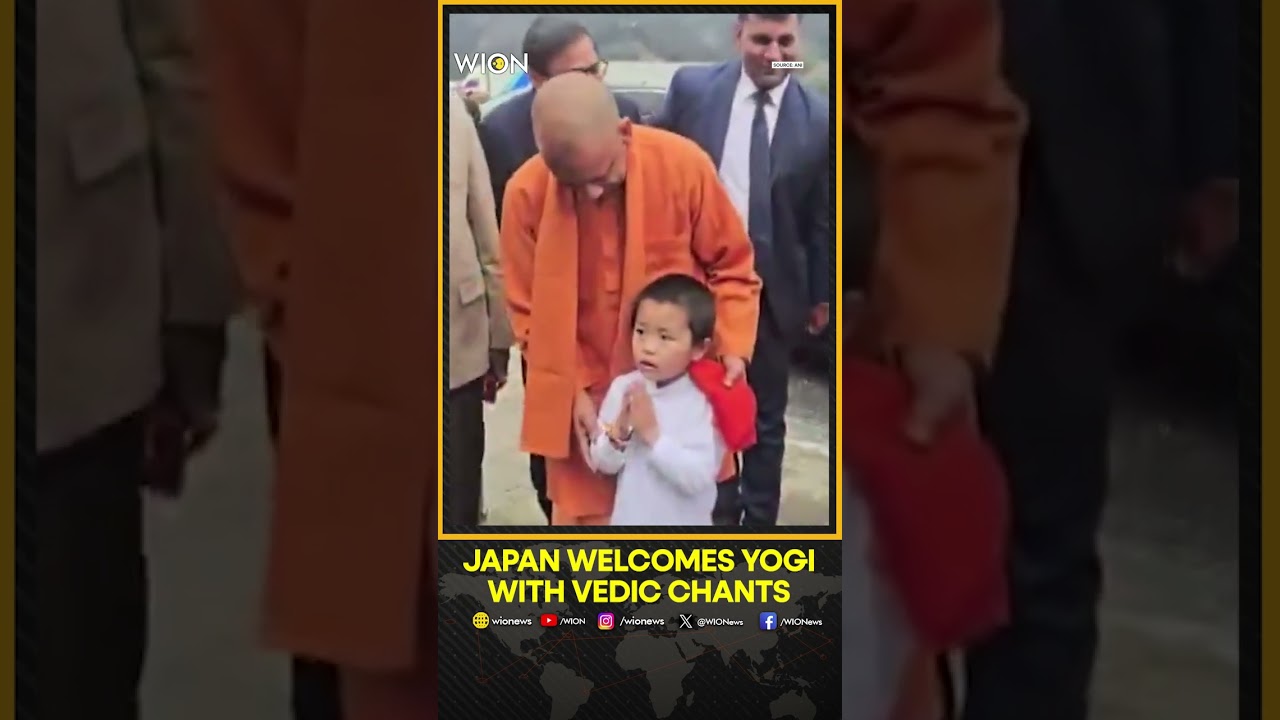 CM Yogi In Japan: Vedic Shlokas Welcome Yogi Adityanath During Japan Visit | Shorts