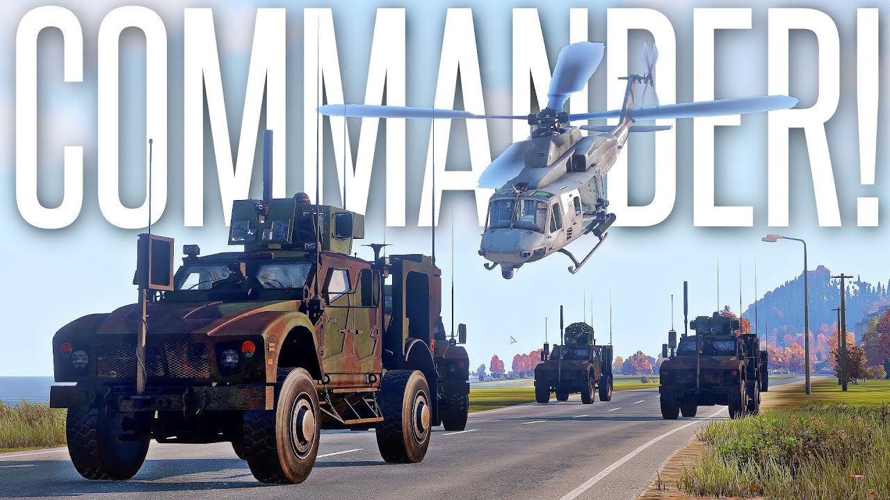 LEADING A CONVOY OPERATION FROM THE UH-1Y DOOR GUN - ArmA 3 Milsim Operation
