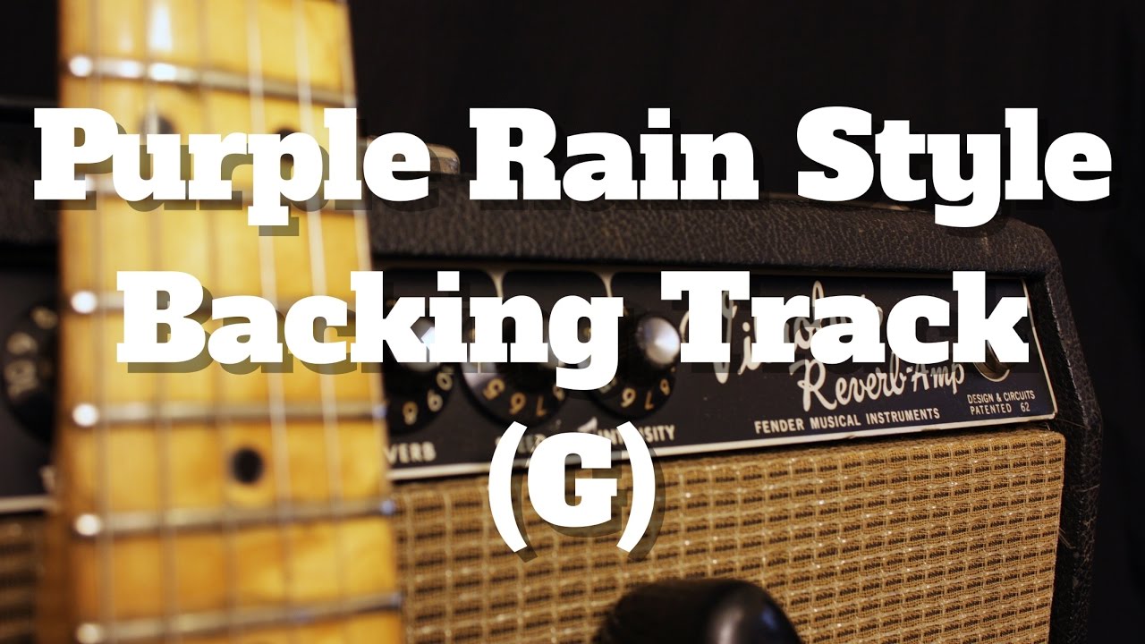 Purple Rain Style Backing Track in G