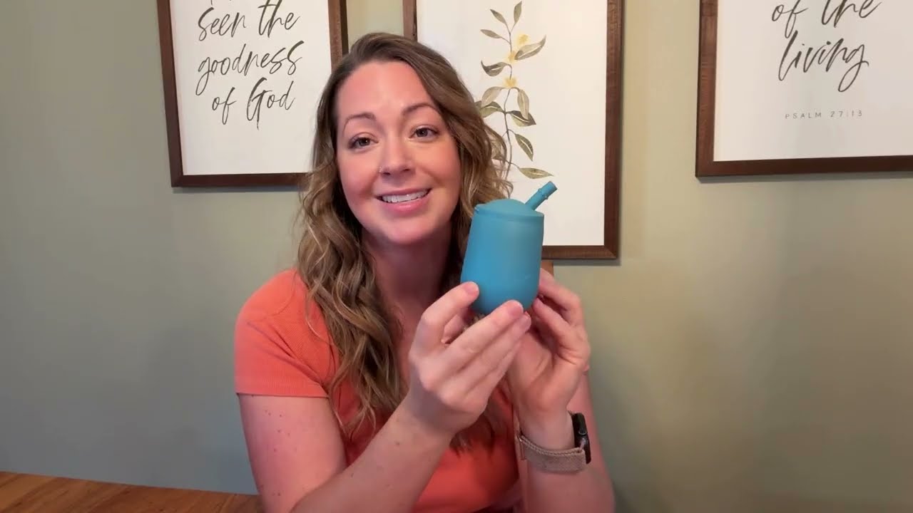 Review of  ezpz mini cup and straw #BLW #amazonfinds