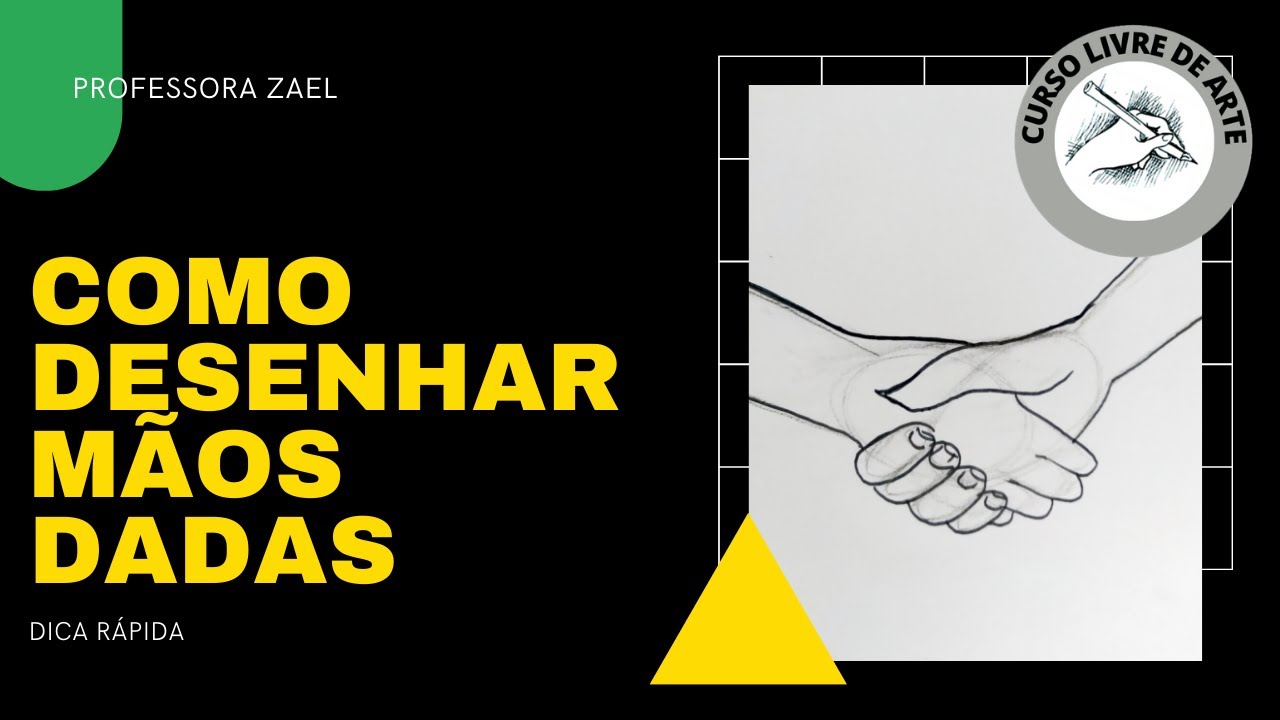 Como desenhar mãos dadas - dica rápida