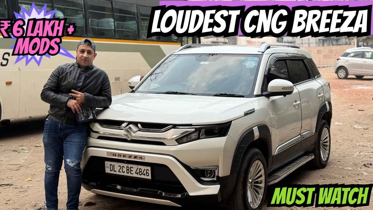 LOUDEST CNG BREEZA in India 😱 | ₹6 Lakh+ Mods | Must Watch Sound Setup 🔊