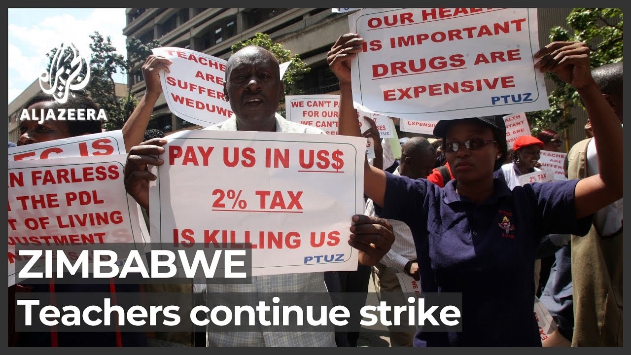 Zimbabwe teachers strike as unions reject gov&rsquo;t pay offer