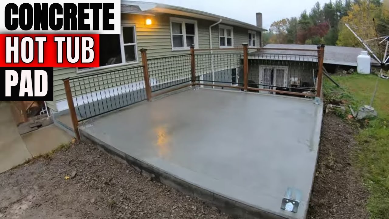 Hot Tub Pad Monolithic style