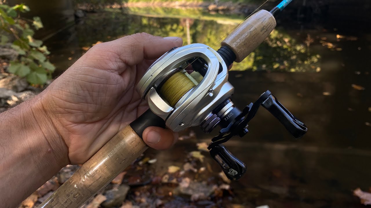 Creek Fishing with a BFS reel 
